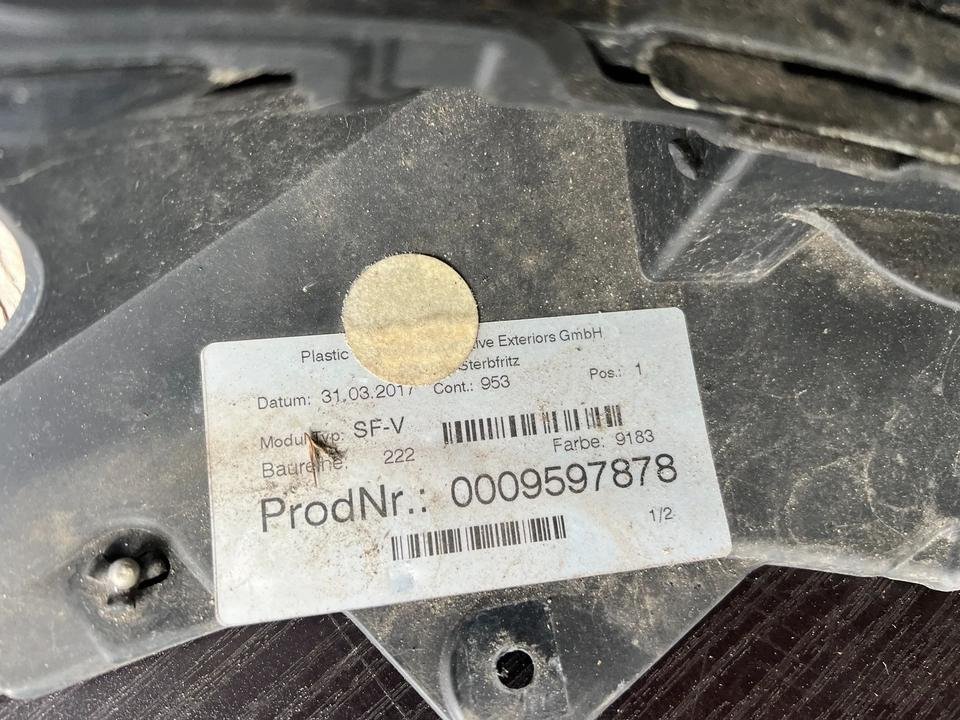 Mercedes-Benz S-Class W222 Front Bumper – Magnetite Black Metallic 9183 - Image 8