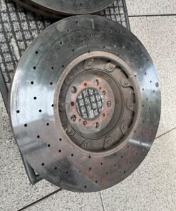 Alternative view of BMW ceramic front brake system for the BMW M2, M3, and M4 Competition models