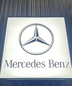 Original Mercedes-Benz Promotional Illuminated Sign