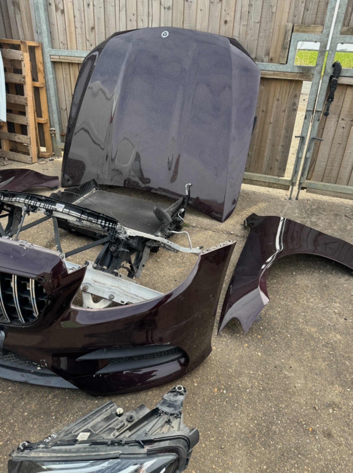 Mercedes W238 E-Class Coupe — Complete Front Package (Bumper · Bonnet · Headlights) - Image 3