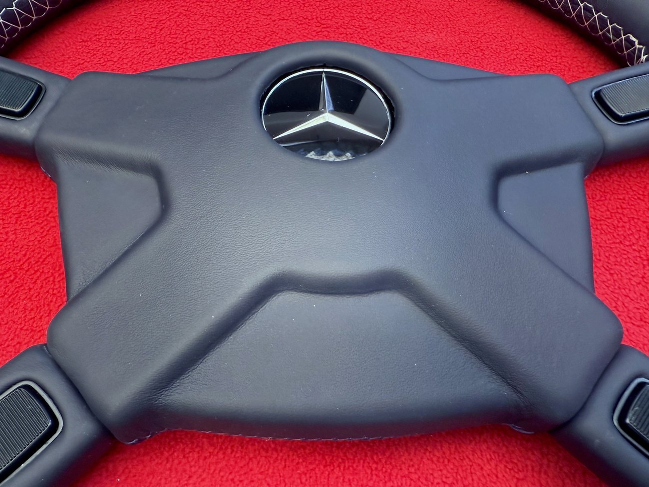 ATIWE Premerger AMG Steering Wheel – Blue Leather - Image 7