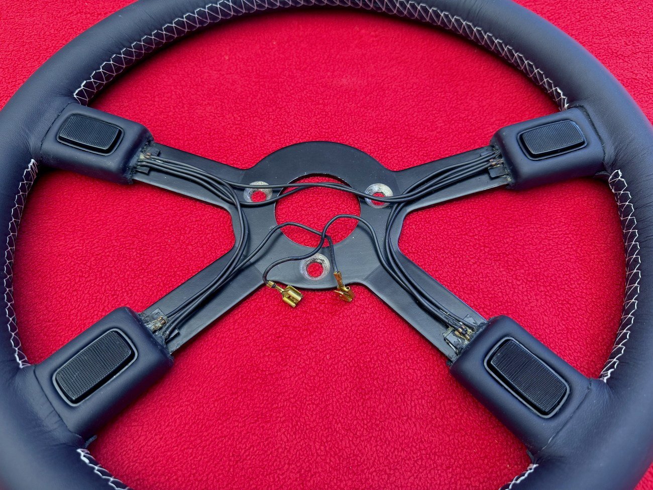 ATIWE Premerger AMG Steering Wheel – Blue Leather - Image 8